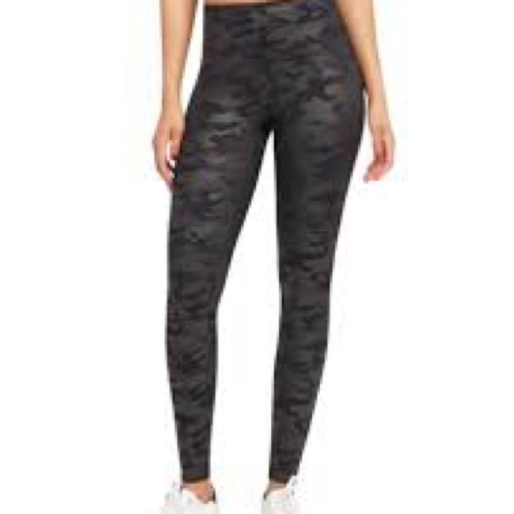 SPANX Black Camouflage Leggings